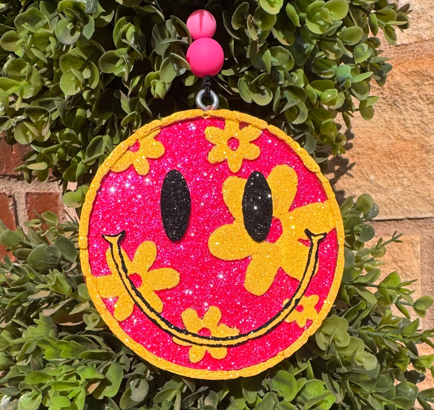 Flower Smiley Car Freshie