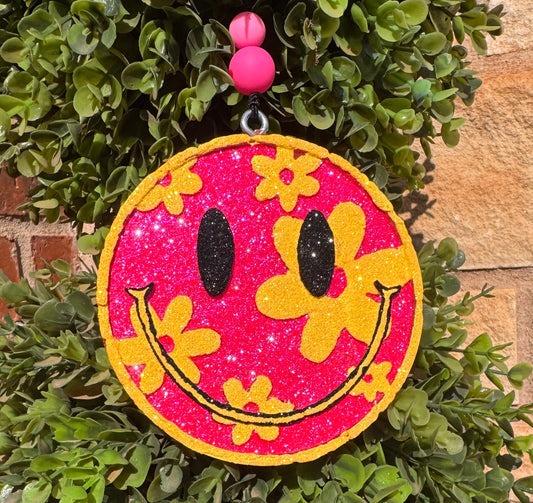 Flower Smiley Car Freshie
