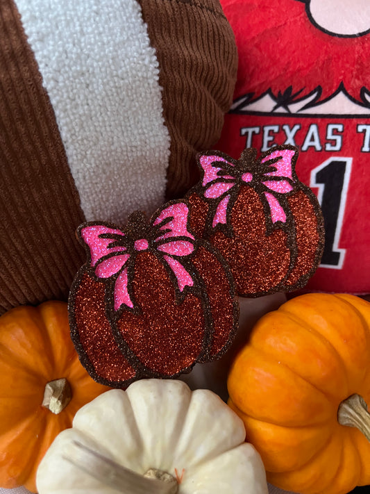 Pumpkin with bows Vent Clip